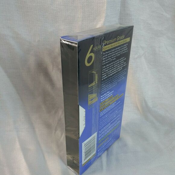 LOT Of 3 SEALED Maxell T-120 Blank VHS Video Cassette Tapes Premium Grade 6 Hour - Picture 3 of 5